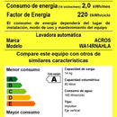 Lavadora Automática Acros 14kg Negro Wa14rnahla Whirlpool
