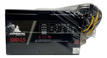 Fuente De Poder Pc Iceberg 500w Ls Oem 24 Pines, 8 Pines Negro