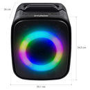 Parlante Hyundai Recargable Bluetooth /usb/aux Au120 Watts Negro