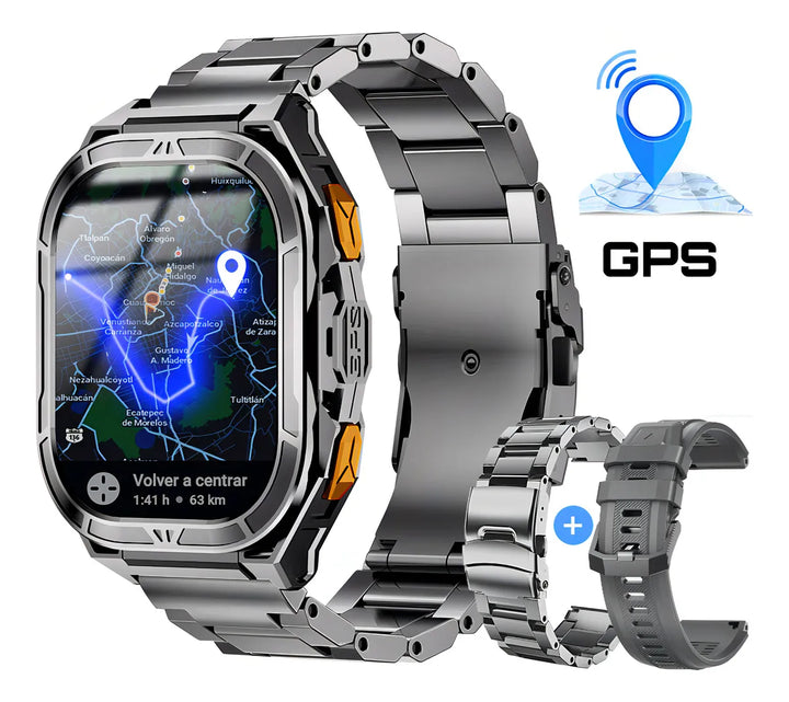 Cubot Smartwatch Reloj Inteligente Gt3 Gps Llamada Impermeable 50m 1.96'' Gris