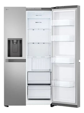 Nevecón Lg Side By Side Capacidad 638 Litros Silver Plateado