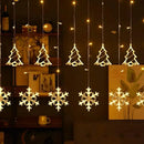 Cortina De Luces Navideñas Led 192, Cálidas, Impermeables, 8