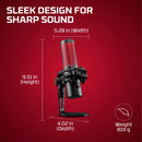 Micrófono Usb Hyperx Quadcast 2 Para Juegos, Streaming