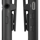 Micrófono inalámbrico Hollyland Lark M1 de doble solapa para teléfonos inteligentes de color negro