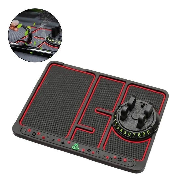 Almohadilla De Teléfono Antideslizante Para Alfombrilla De T Rojo