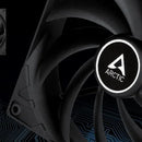 Arctic F14 - 140 Mm Ventilador Para Cpu, 200 - 1350 Rpm, Neg