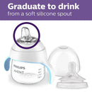 Vaso Entrenador Avent Antiderrame 6m+ Transición Con Asa Transparente Liso