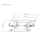 Soporte Adaptador Vesa Universal Laptop 10~15.6 Techgo Plh-2 Negro