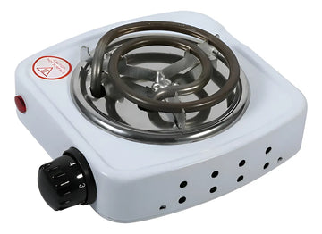 Mini Estufa Eléctrica Fogón Portátil Cocina 1 Puesto Blanco