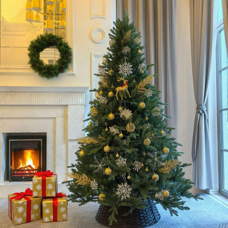 Treepool Arbol De Navidad Artificial De 7 Pies Con Puntas De