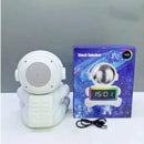 Reloj Radio Parlante Altavoz Bluetooth Iluminación Led Rgb Rosado Blanco