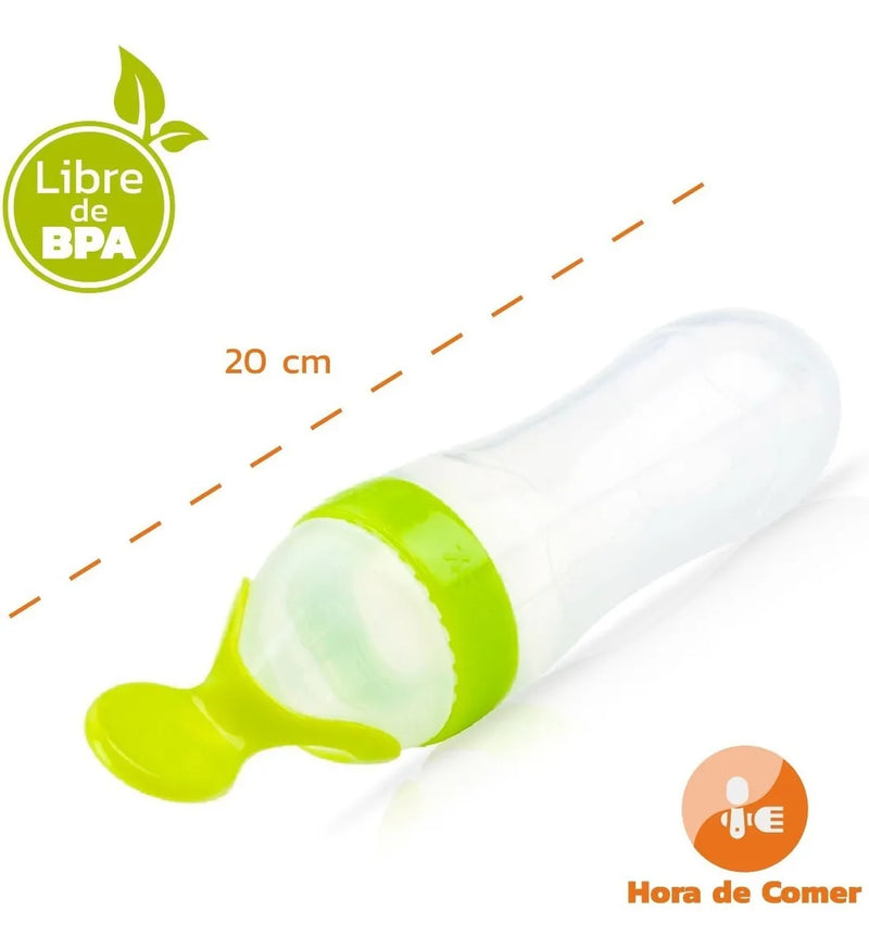Cuchara Tetero Bebés Contenedor Disponible