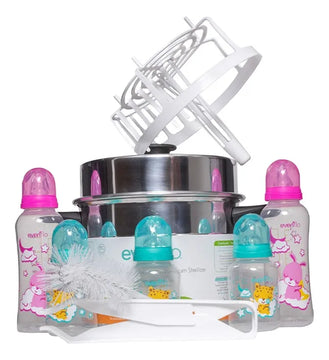Esterilizador Aluminio Para 5 Teteros Evenflo