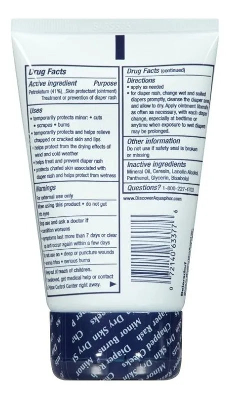 Aquaphor Baby Crema Antipañaliti Formula Protectora 3 Oz