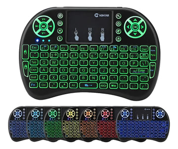 Teclado Control Remoto Air Mouse Para Smart Tv Box Android Negro