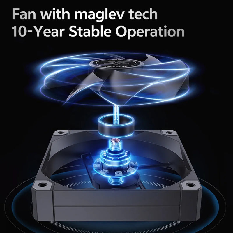 Cooler Disipador Para Intel - Amd Ventilador 120mm Snowman Negro