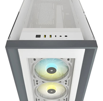 Gabinete Corsair Icue 5000x Rgb Blanco Vidrio Templado Atx