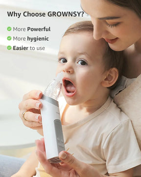 Aspirador Nasal Grownsy Eléctrico, Succión Ajustable