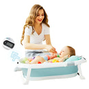 Tina Bañera Para Bebe Plegable Con Termometro Viaje Portatil