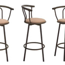 Silla Alta De Bar Giratoria Silla Para Bar Alta Premium Color Cafe