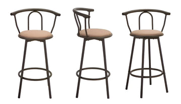 Silla Alta De Bar Giratoria Silla Para Bar Alta Premium Color Cafe