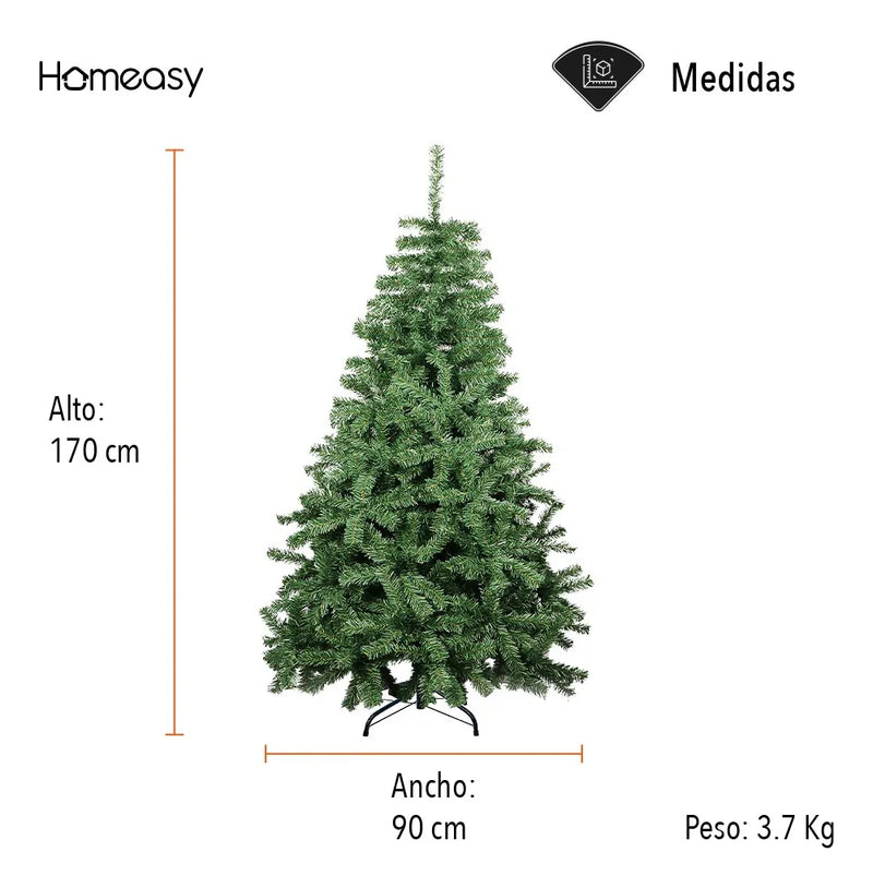 Árbol Artificial De Navidad Verde 1.70