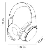 Audífonos De Diadema Kalley Inalámbricos Bluetooth