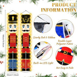 Decoración Navideña: Nutcrackers Luz Led, Banners Y Outdoor