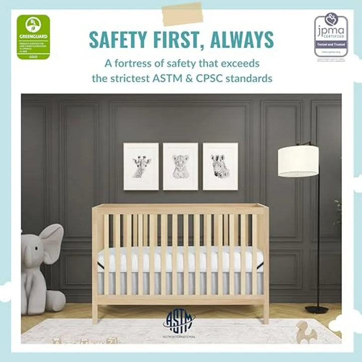 Cuna Convertible 5 En 1 Dream On Me Natural, Certificada Gre