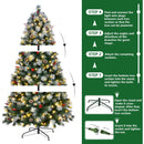Arbol De Navidad Preiluminado De 7 Pies, Pino Artificial De