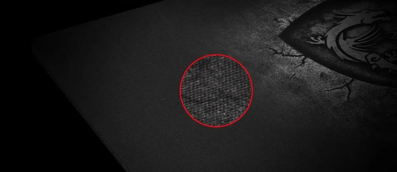 Mouse Pad gamer MSI Agility GD20 de goma 22cm x 32cm x 5mm negro