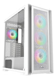 Chasis Gamer Iceberg Titanm16 X4 Argb Fans Color Blanco