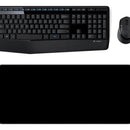 Combo Inalámbrico Logitech Mk345 + Alfombrilla Xl (80x30cm) Mouse Negro Teclado Negro