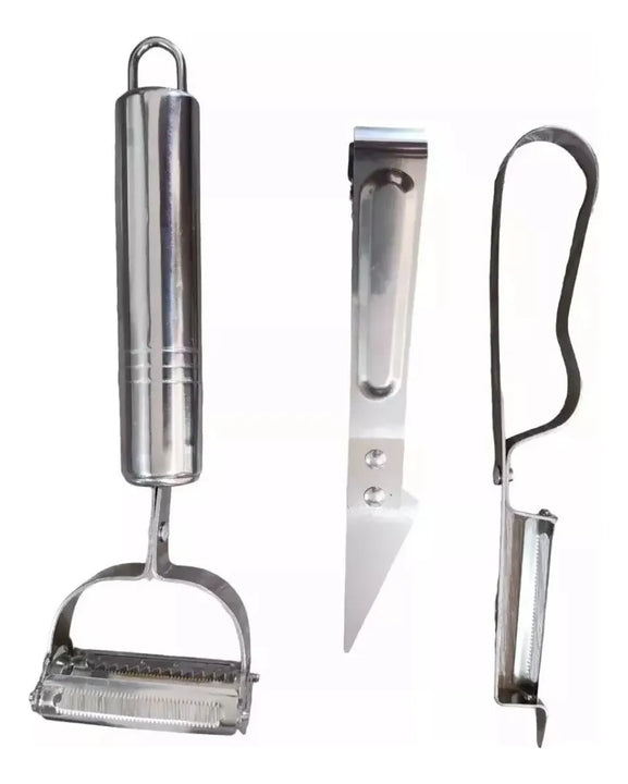 Kitx3 Pelador Papa Cortador Frutas Verduras Utensilio Cocina