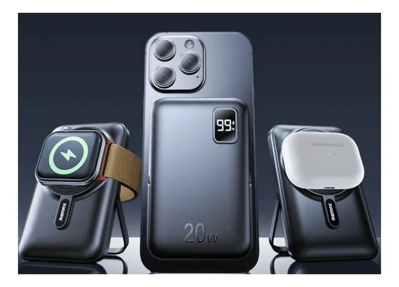Remax Power Bank Wireless Rpp-695 3 In 1 10.000 Mah