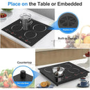 Estufa De Inducción 3600w Renahouse 4 Puestos Moderno Negro