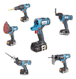 Taladro Inalambrico Intercambiables 5 Cabezas 2 Baterias 68v - Azul Petróleo