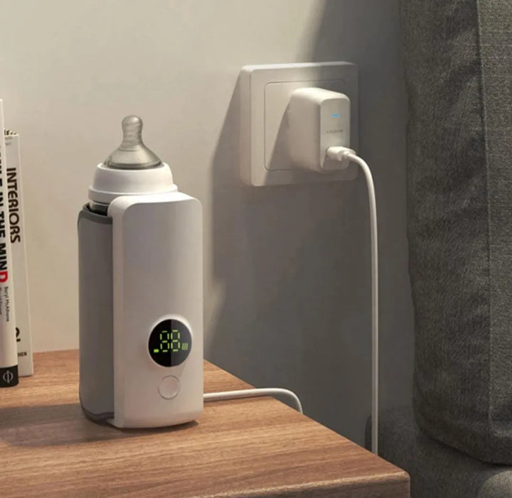 Calentador Tetero Biberones Portátil Inalámbrico Multiusos Blanco