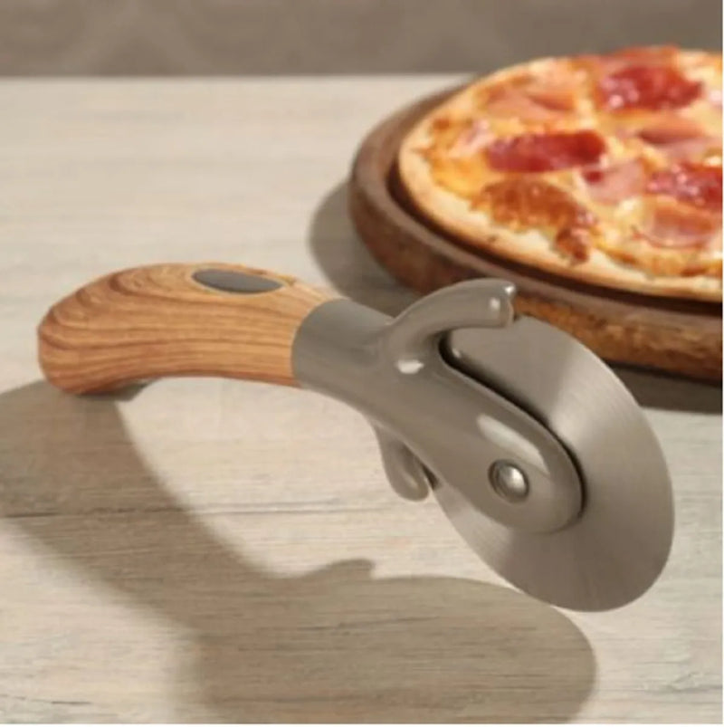 Cortador Pizza Acero Mango Wood Home