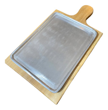 6 Tablas Para Churrasco Y Carnes , En Madera Y Aluminio Lisa Amarillo