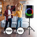 Combo Sonido Total Bafle 8 Recargable Con Soporte Trípode