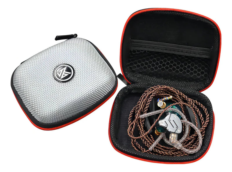 Estuche audifonos Kz Semigirido Zsn Pro-zst Pro-zs10-zsx color plateado