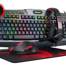 Combo Gamer 4en1 Redragon S101: Teclado, Mouse, Pad, Diadema Negro Negro