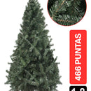 Arbol De Navidad Montañes 1.8m 466 Puntas Gio Home Pino Navideño Look Natural Base Metalica Artificial Para Decoracion Con Bolas Adornos Extensiones Cintas Bombillos Botas Campanas Luces Estrella Noel