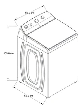Lavadora automática Whirlpool hasta 19kg color blanco