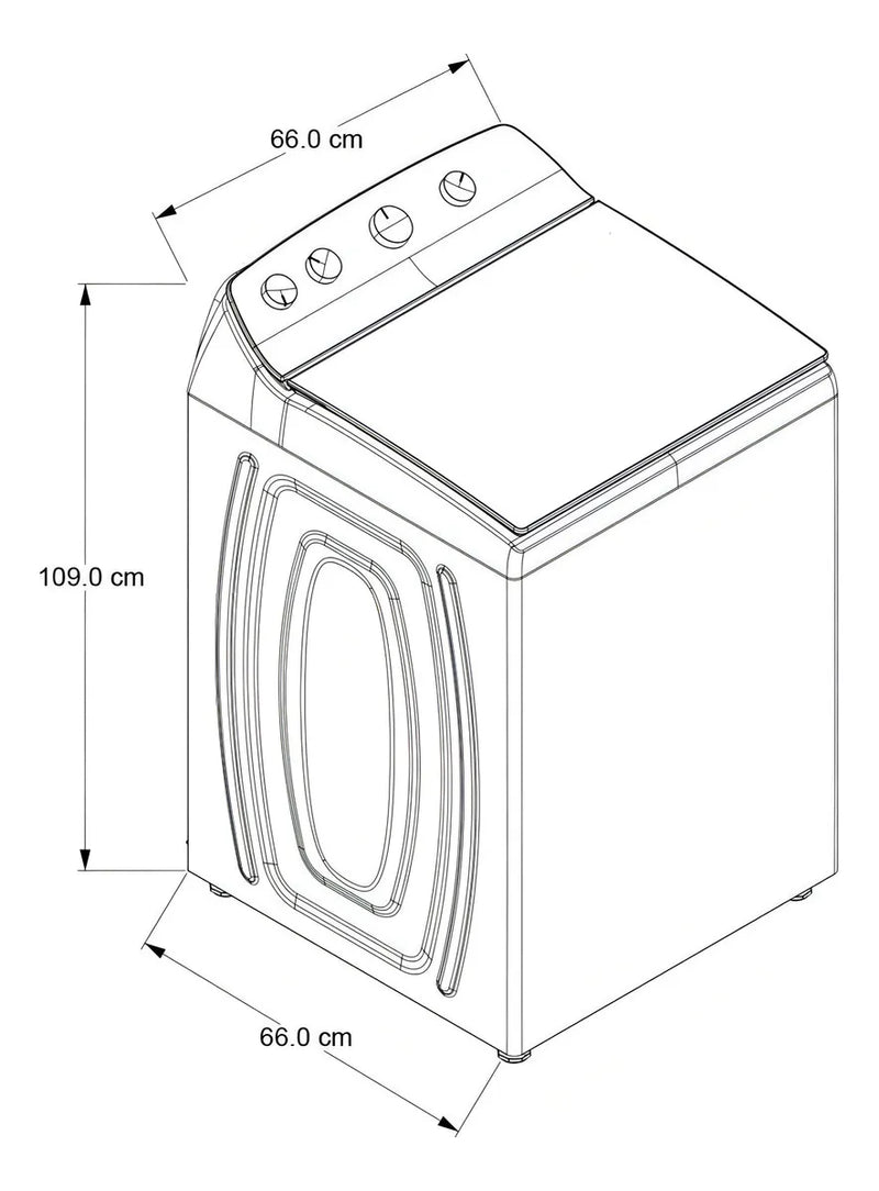 Lavadora automática Whirlpool hasta 19kg color blanco
