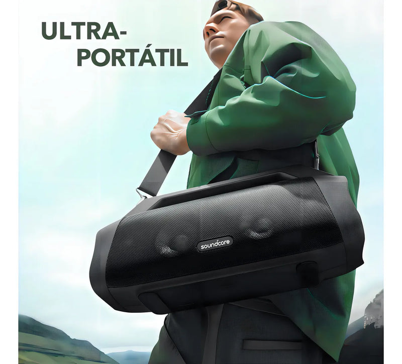 Parlante Soundcore Motion Boom Plus A3129011 A3129 portátil con bluetooth waterproof negra