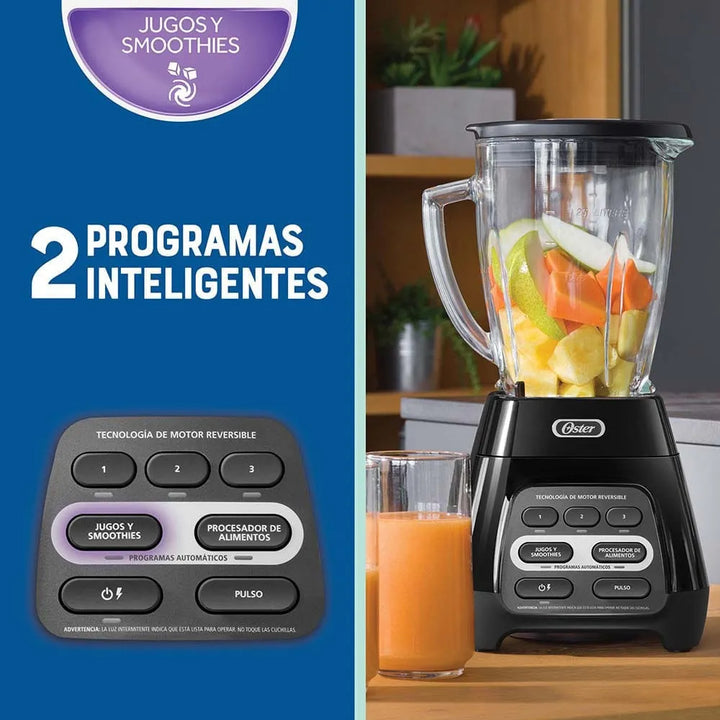 Licuadora Oster Con Programas Automáticos Y Tecnología Reve Color Negro
