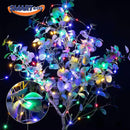 Luces Navideñas Luz Led Solar 50m Control Navidad Guirnalda Multicolor