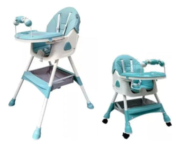 Silla Comedor Para Bebe Ebaby 623. Ver Video Color Agua Verde Menta